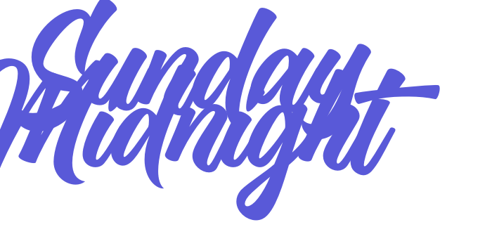 Sunday Midnight Font Download