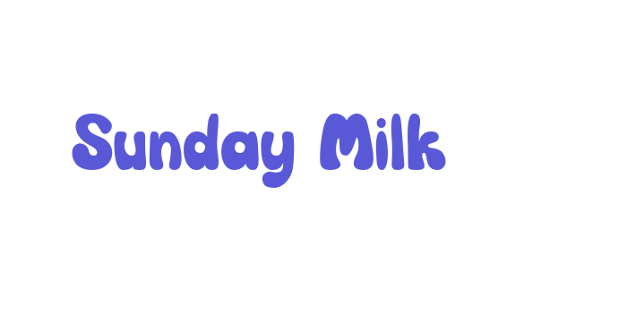 Sunday Milk Font Download