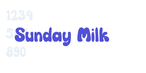 Sunday Milk-font-download