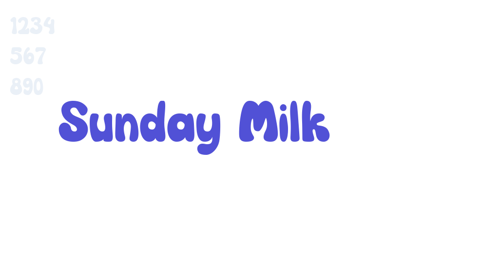 Sunday Milk-font-download