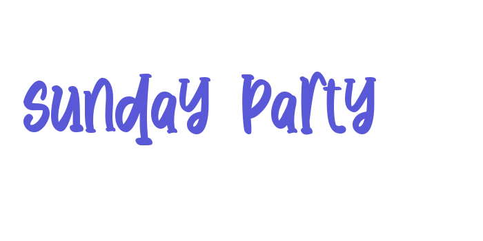 Sunday Party Font