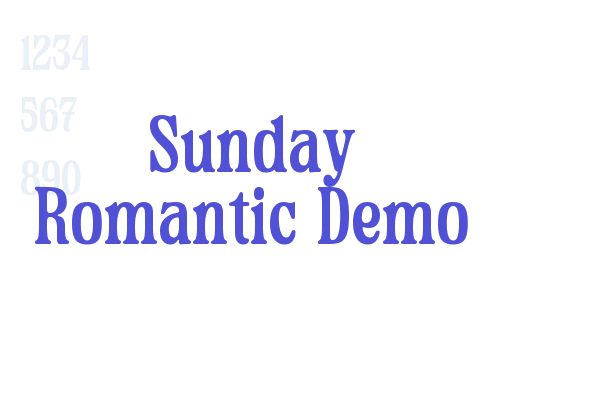 Sunday Romantic Demo
