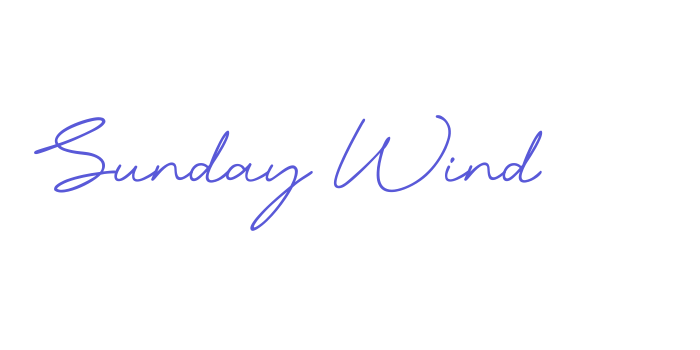 Sunday Wind Font Download