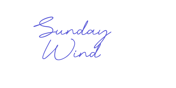 Sunday Wind Font