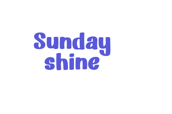 Sunday shine Font