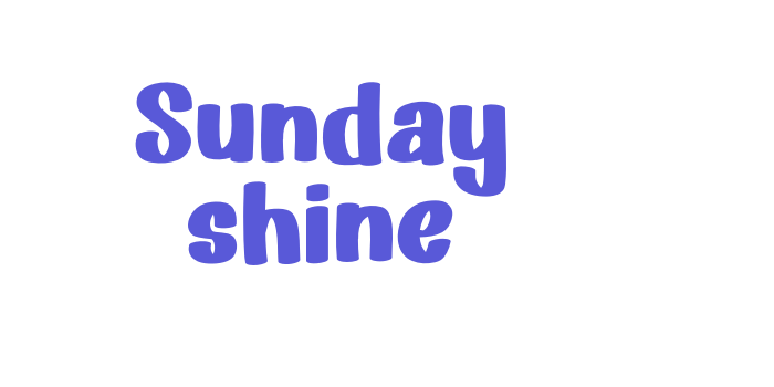 Sunday shine Font