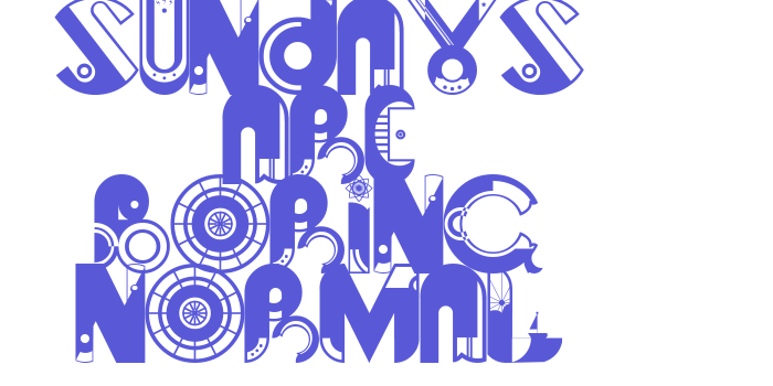 Sundays are Boring Normal Font Download