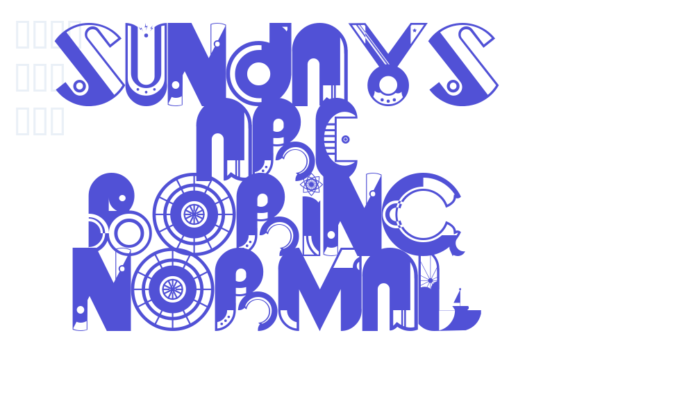 Sundays are Boring Normal-font-download