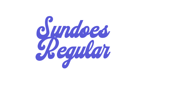 Sundoes Regular Font Download