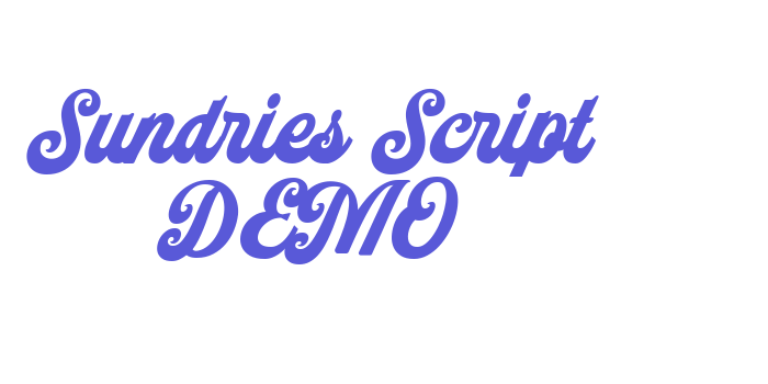 Sundries Script DEMO Font Download