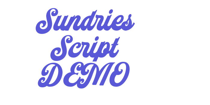 Sundries Script DEMO Font