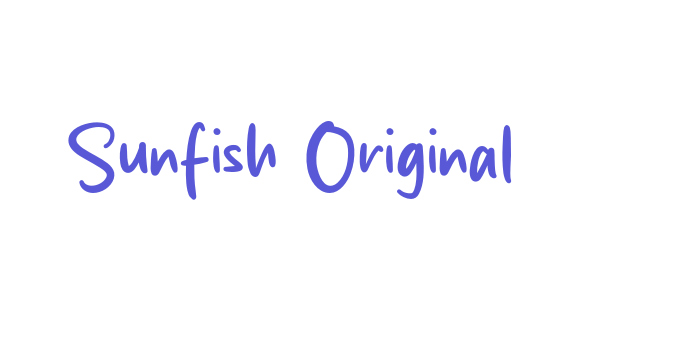 Sunfish Original Font