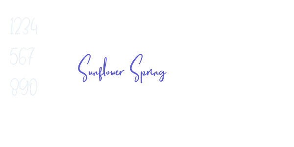 Sunflower Spring font