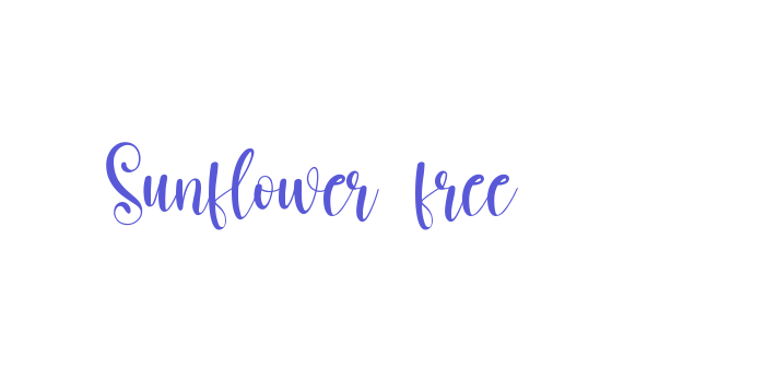 Sunflower free Font Download