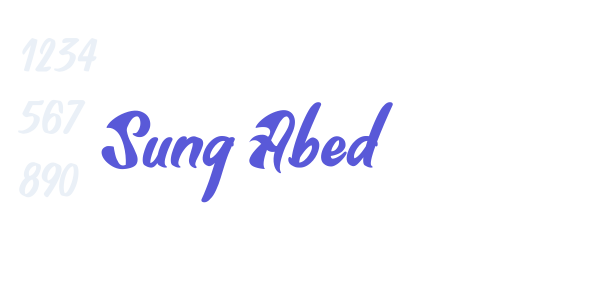 Sung Abed font free