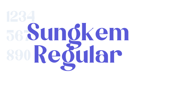 Sungkem Regular font free