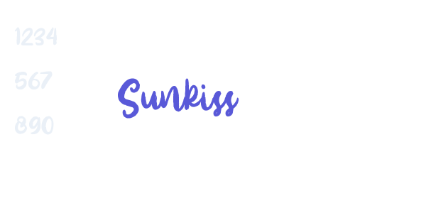 Sunkiss font free