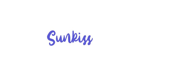 Sunkiss Font Download