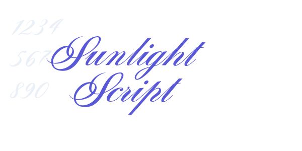 Sunlight Script font