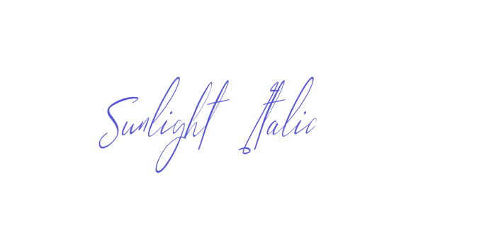 Sunlight Italic Font Download