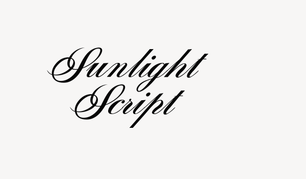 Sunlight Script Font