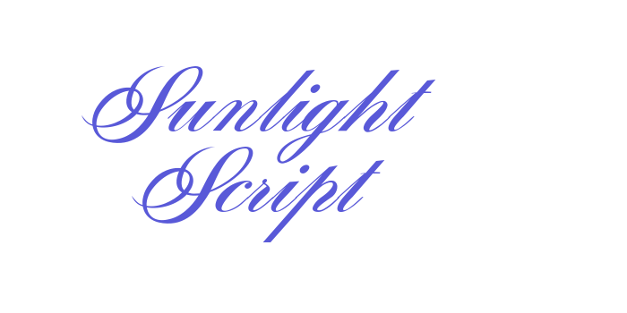 Sunlight Script Font