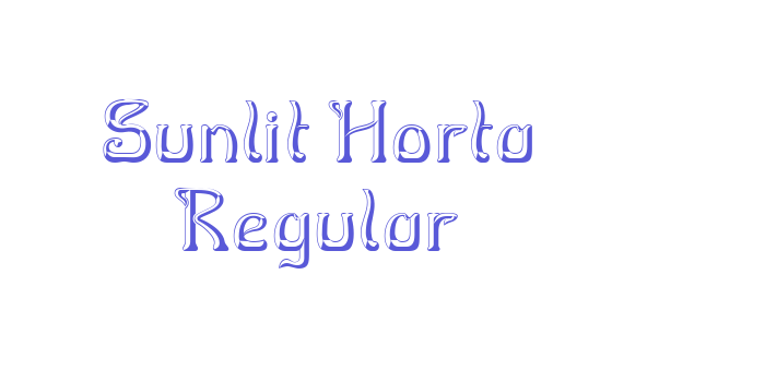 Sunlit Horta Regular Font Download