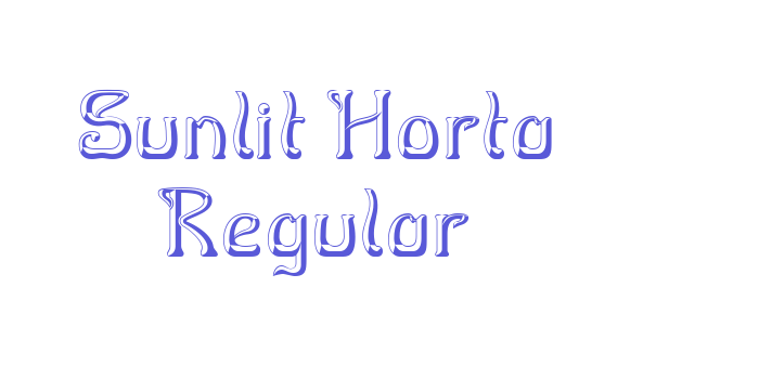 Sunlit Horta Regular Font