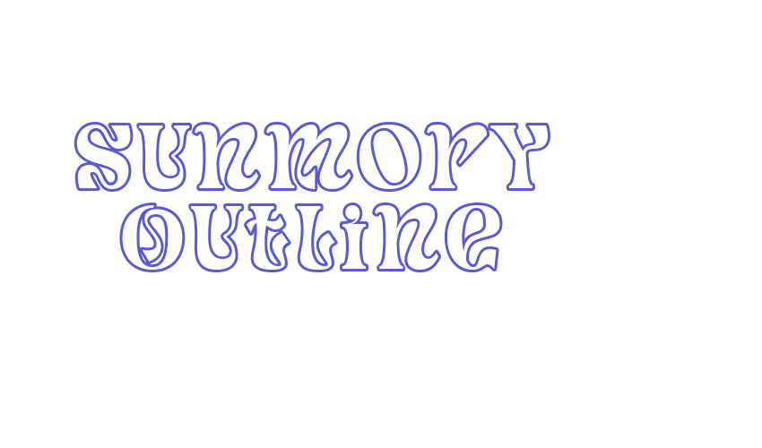 Sunmory Outline Font Download