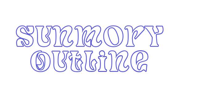 Sunmory Outline Font Download