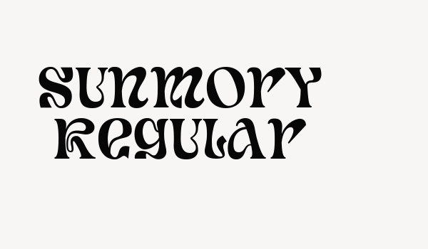 Sunmory Regular Font