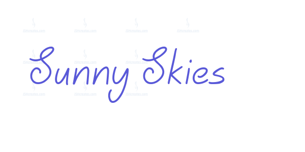 Sunny Skies font free