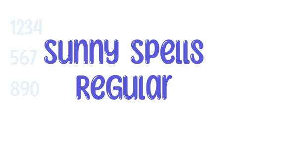 Sunny Spells Regular font