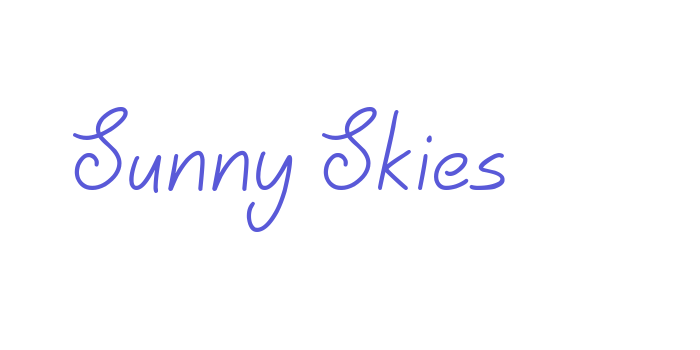 Sunny Skies Font Download