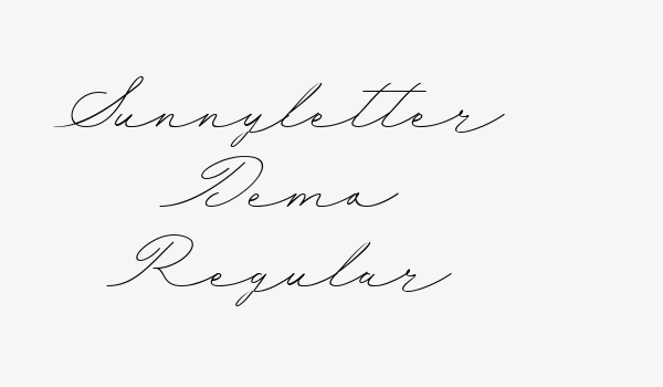 Sunnyletter Demo Regular Font