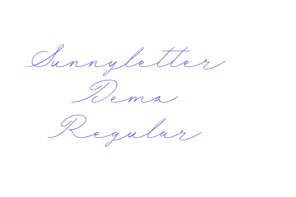 Sunnyletter Demo Regular Font