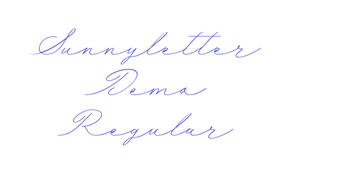 Sunnyletter Demo Regular Font Download