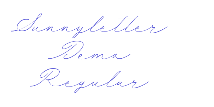 Sunnyletter Demo Regular Font