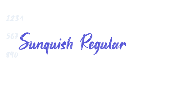 Sunquish Regular font