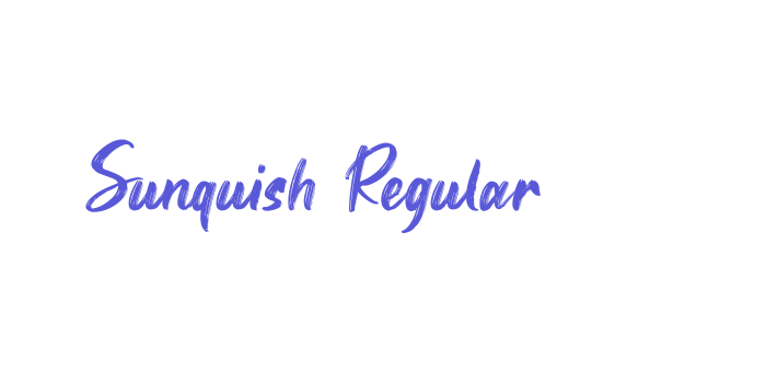 Sunquish Regular Font Download