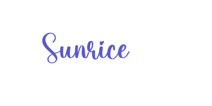 Sunrice Font Download