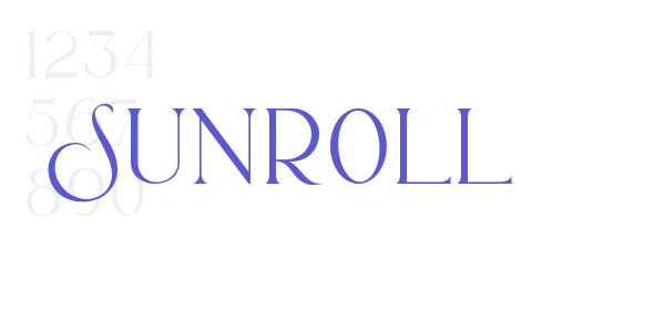 Sunroll font free