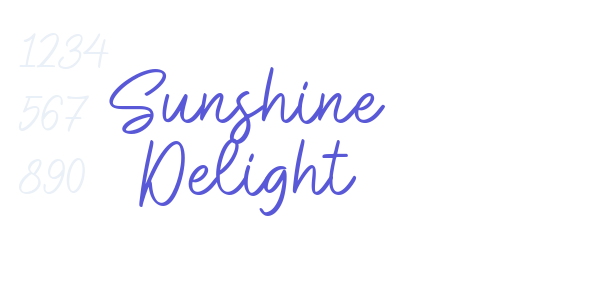 Sunshine Delight font free