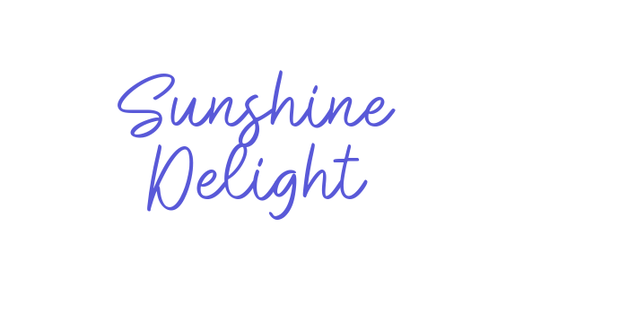 Sunshine Delight Font Download