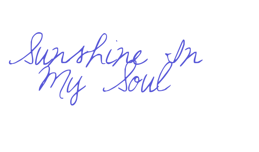 Sunshine In My Soul Font Download