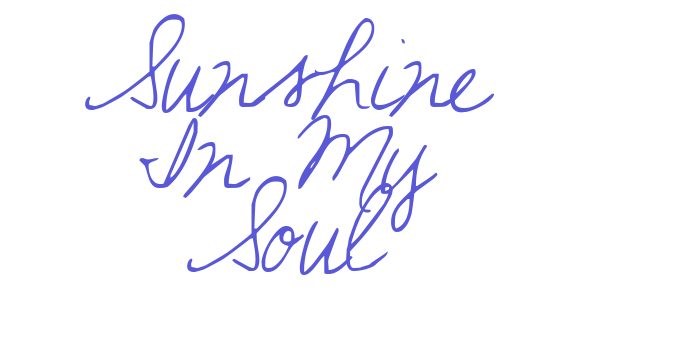 Sunshine In My Soul Font Download