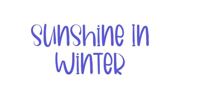 Sunshine In Winter Font