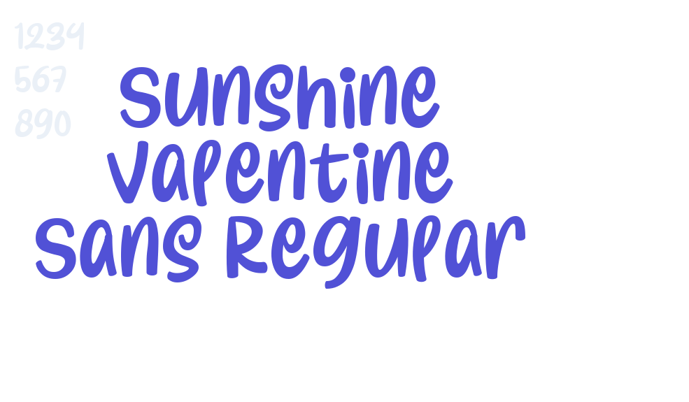 Sunshine Valentine Sans Regular-font-download