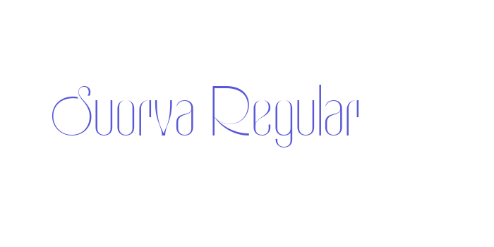 Suorva Regular Font