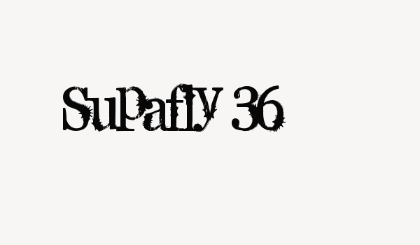 Supafly 36 Font